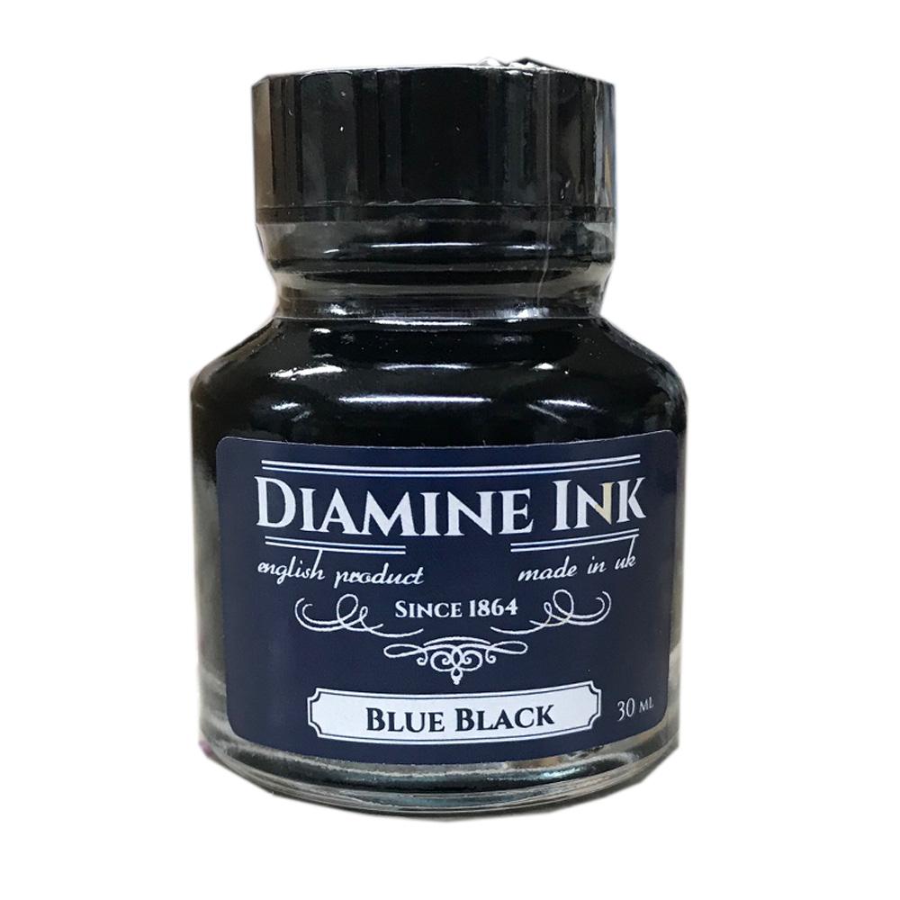 Diamine Blue Black Fountain Pen Ink - Premium Waterproof Ink for Calligraphy, Writing & Art - Ideal for Journals, Letters & Creative Projects