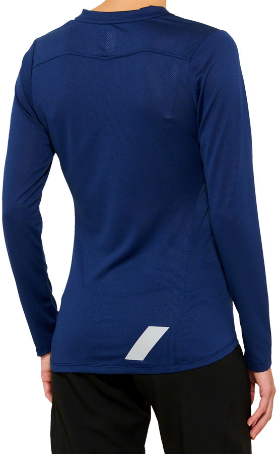 Ridecamp 100% Cotton Jersey Long Sleeve Shirt for Women - Navy Blue, X-Large - Perfect for Cycling, Hiking & Outdoor Activities