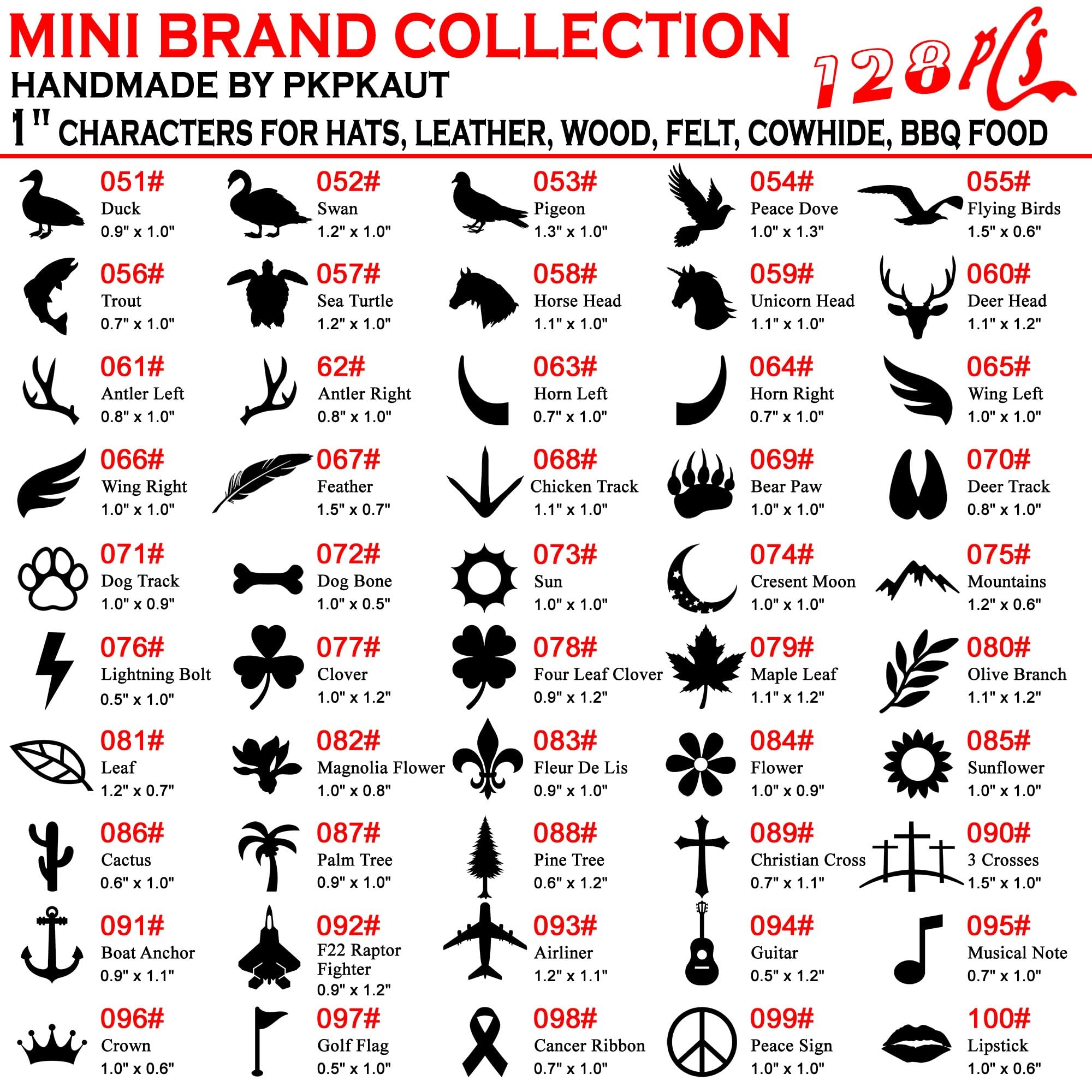 128Pcs Mini 1