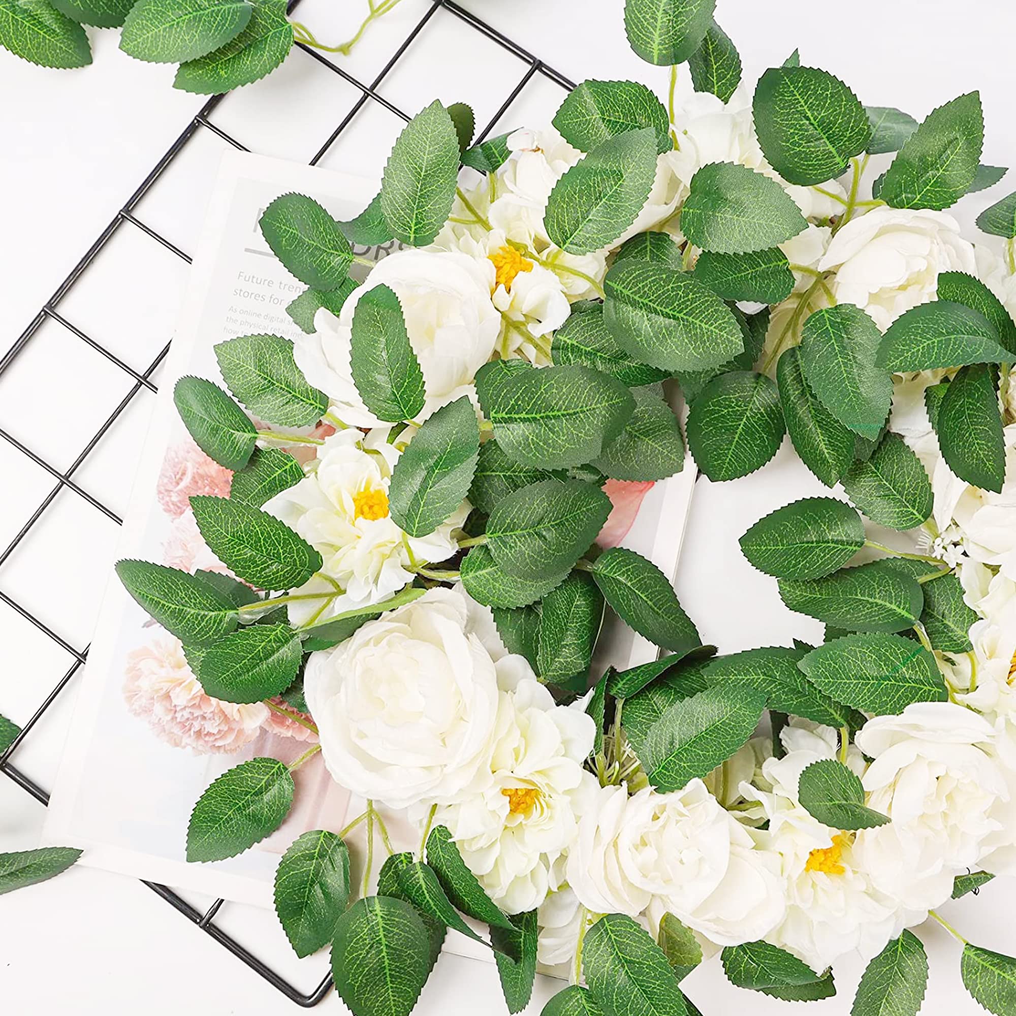 250 PCS Artificial Rose Leaves - Bulk Fake Green Leaves for DIY Wedding Bouquets, Party Decorations, Wreaths & Garlands - Perfect for Wedding Centerpieces, Floral Arrangements, and Home Decor