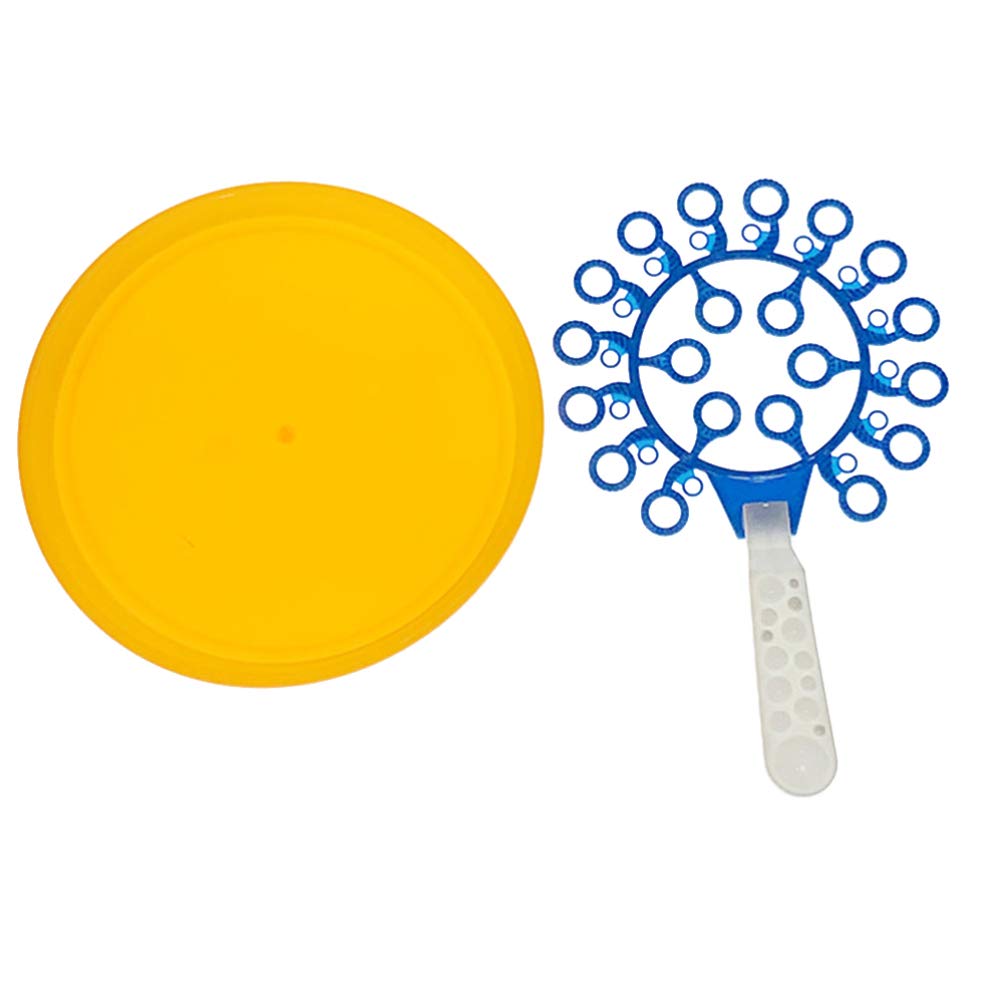 NUOBESTY Bubble Hoop Toys - 12 Pack Plastic Lightweight Bubble Wands for Kids, Toddlers & Babies - Outdoor Bubble Blowing Toys for Backyard, Park & Beach Play - Fun Summer Activity for Children