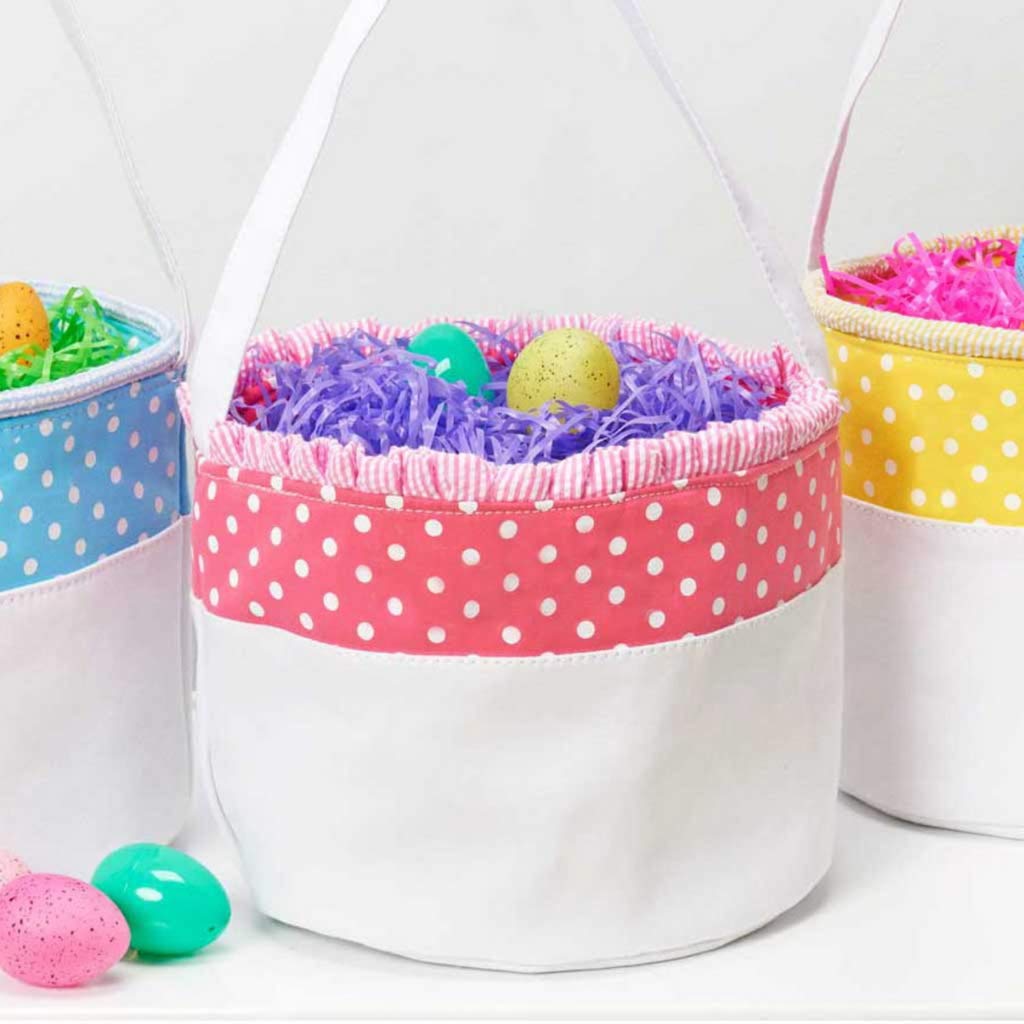 Soft & Light Easter Basket - Unpersonalized Bright Pink for Kids | Easter Egg Hunt, Spring Decor, Gift Giving