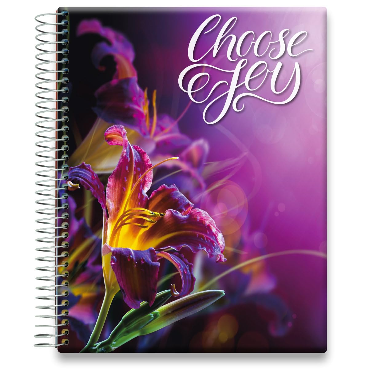 Tools4Wisdom 2025-2026 Academic Planner - April Start Hardcover Calendar (8.5x11 Inch) with Monthly, Weekly & Daily Sections - Purple Orchid Design - Perfect for Students, Teachers & Professionals