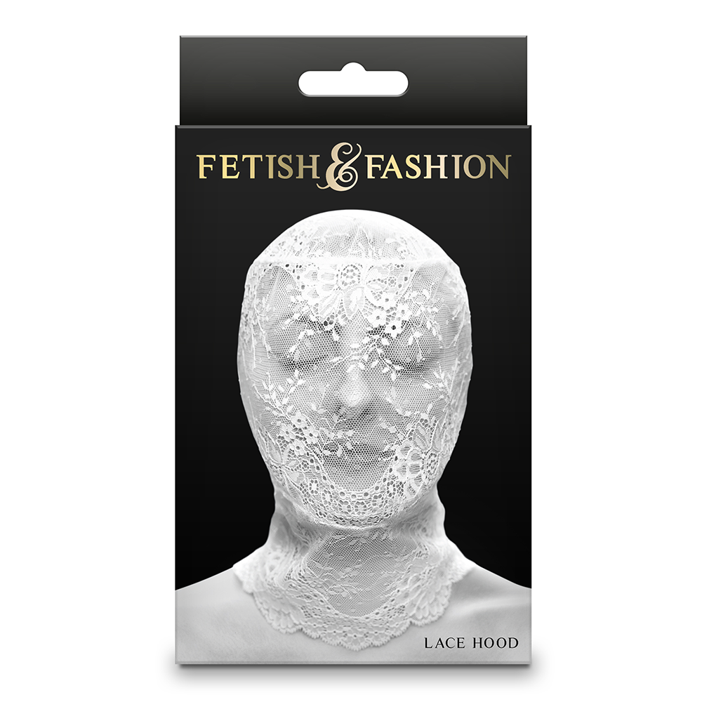 Fetish & Fashion Full Face Lace Hood - Breathable Stretchable Lingerie Mask for Role Play, BDSM, and Costume Parties - Perfect for Halloween, Cosplay, and Sensual Encounters