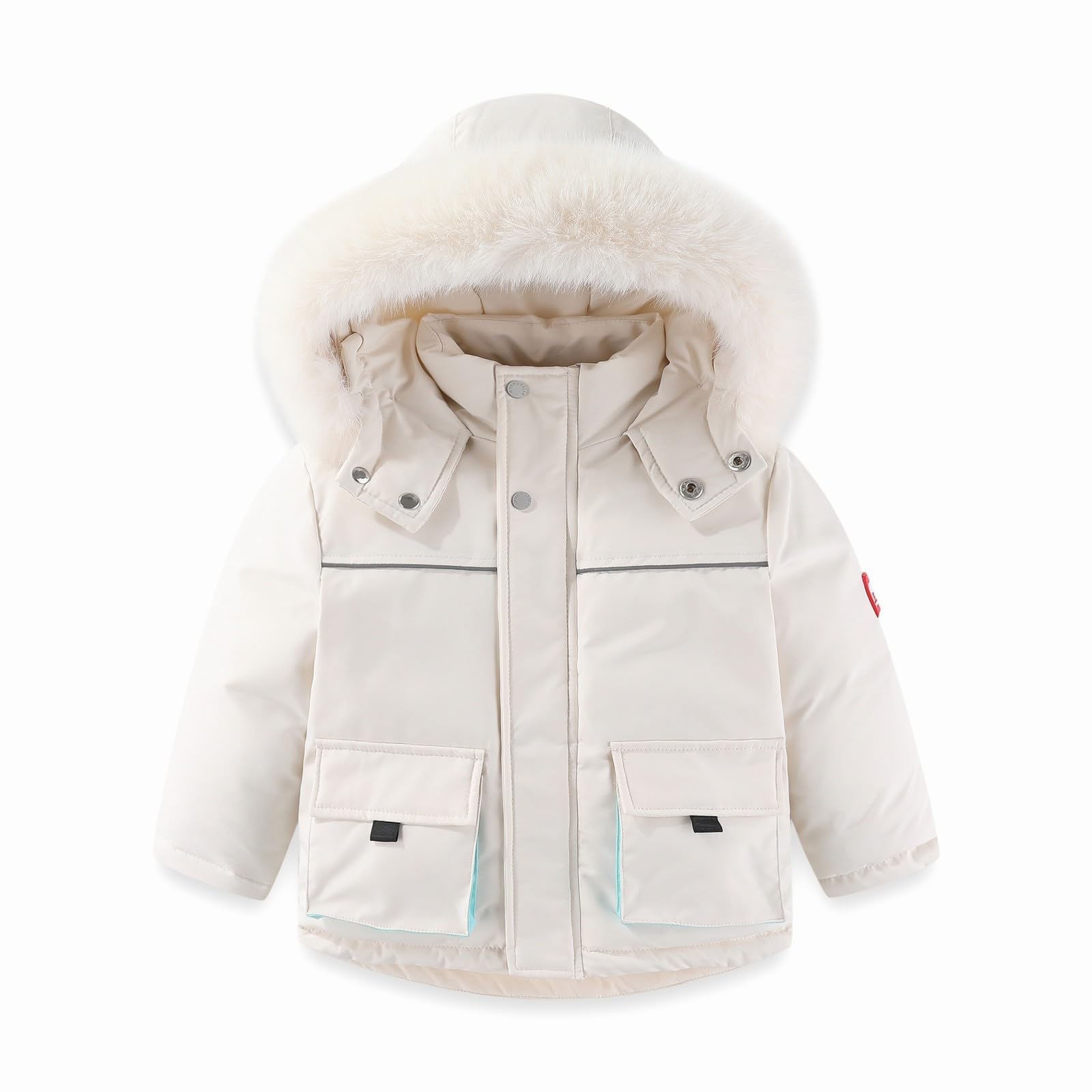 **Baby Boys & Girls Winter Snowsuit Set - Fleece Hooded Down Jacket & Ski Bib Pants 2-Piece Outfit for Toddlers - Warm & Waterproof for Snow Play, Skiing & Outdoor Winter Activities**