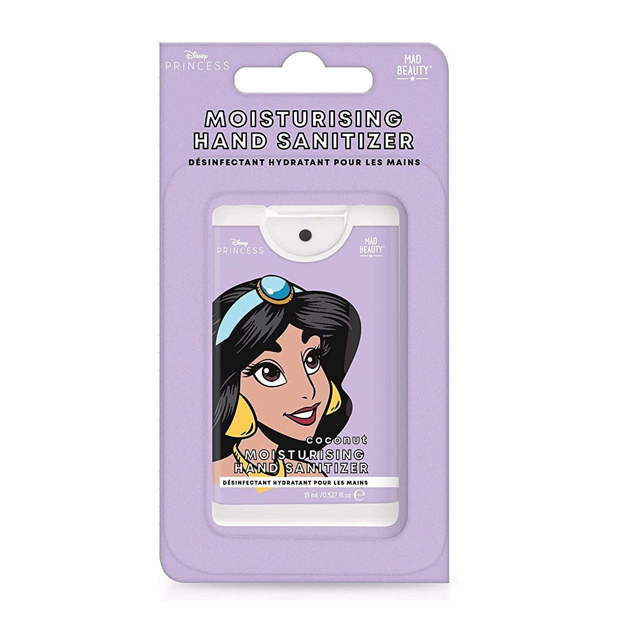 Disney Pop Princess Jasmine Hand Sanitizer & Moisturizer - 2oz Travel Size, Aloe Vera & Vitamin E, Kids Hand Sanitizer for School, Travel, Birthday Gifts & Party Favors