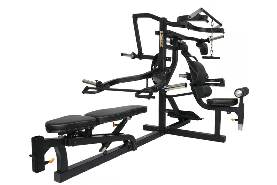 Powertec Workbench Multisystem Home Gym - Heavy Duty Strength Training Equipment for Full Body Workout (Black) | Perfect for Home Gym, Garage Fitness & Strength Training