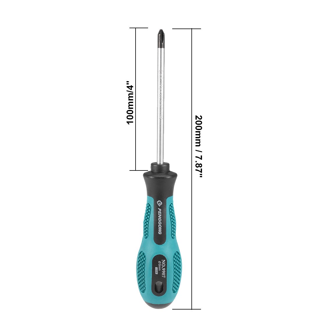 uxcell #1 Phillips Screwdriver - 4 Inch Round Shaft with Non-Slip Comfort Grip Handle - Perfect for Home Repairs, Electronics Assembly & DIY Projects