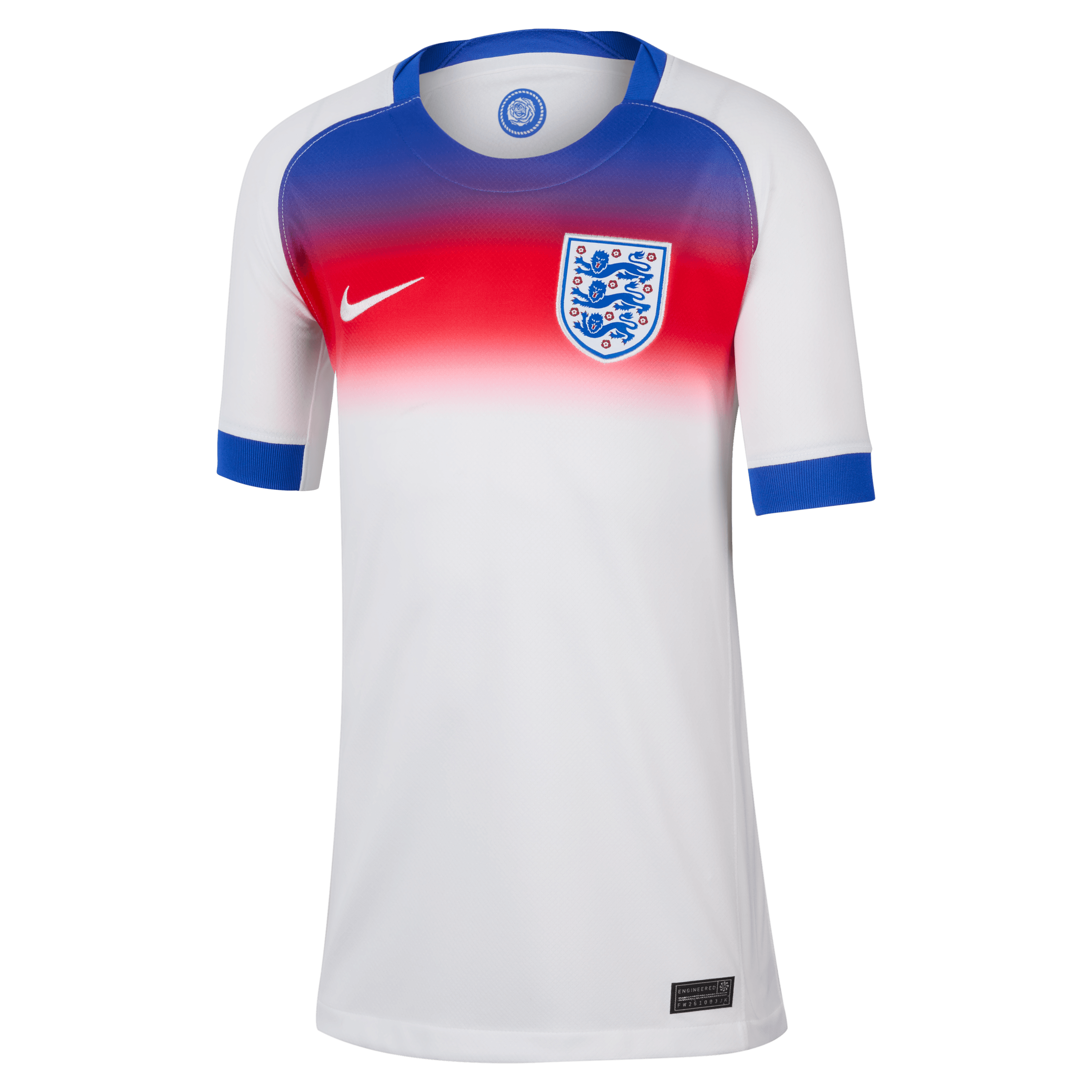 2025 England Youth Home Stadium Jersey - Authentic Football Kit for Kids & Teens - Perfect for Matches, Training, and Fan Support
