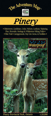 Chrismar Pinery Provincial Park Hiking & Camping Map - Detailed Trail Guide for Outdoor Adventures in Ontario, Canada