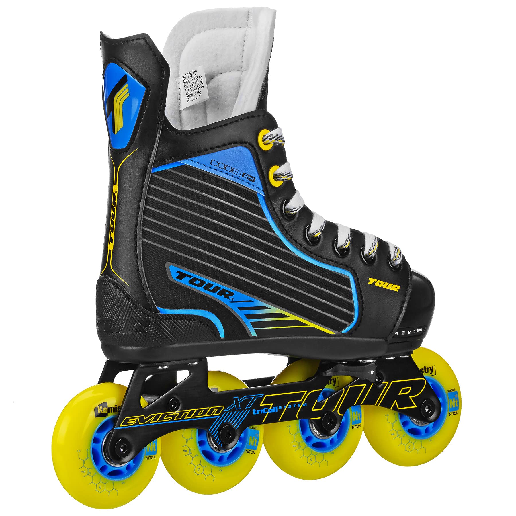 Code9.one Youth Adjustable Hockey Skates - Boys & Girls Sizes 3-7 - Lightweight Comfortable Ice Skates for Kids - Perfect for Hockey Practice, Games & Ice Rink Fun