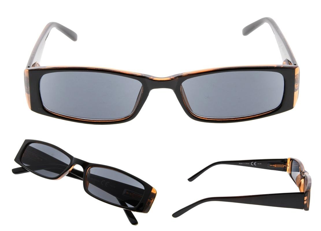 LUR Reading Glasses 5-Pack with Sun Readers - Lightweight Blue Light Blocking Glasses for Reading, Computer Use, and Outdoor Activities
