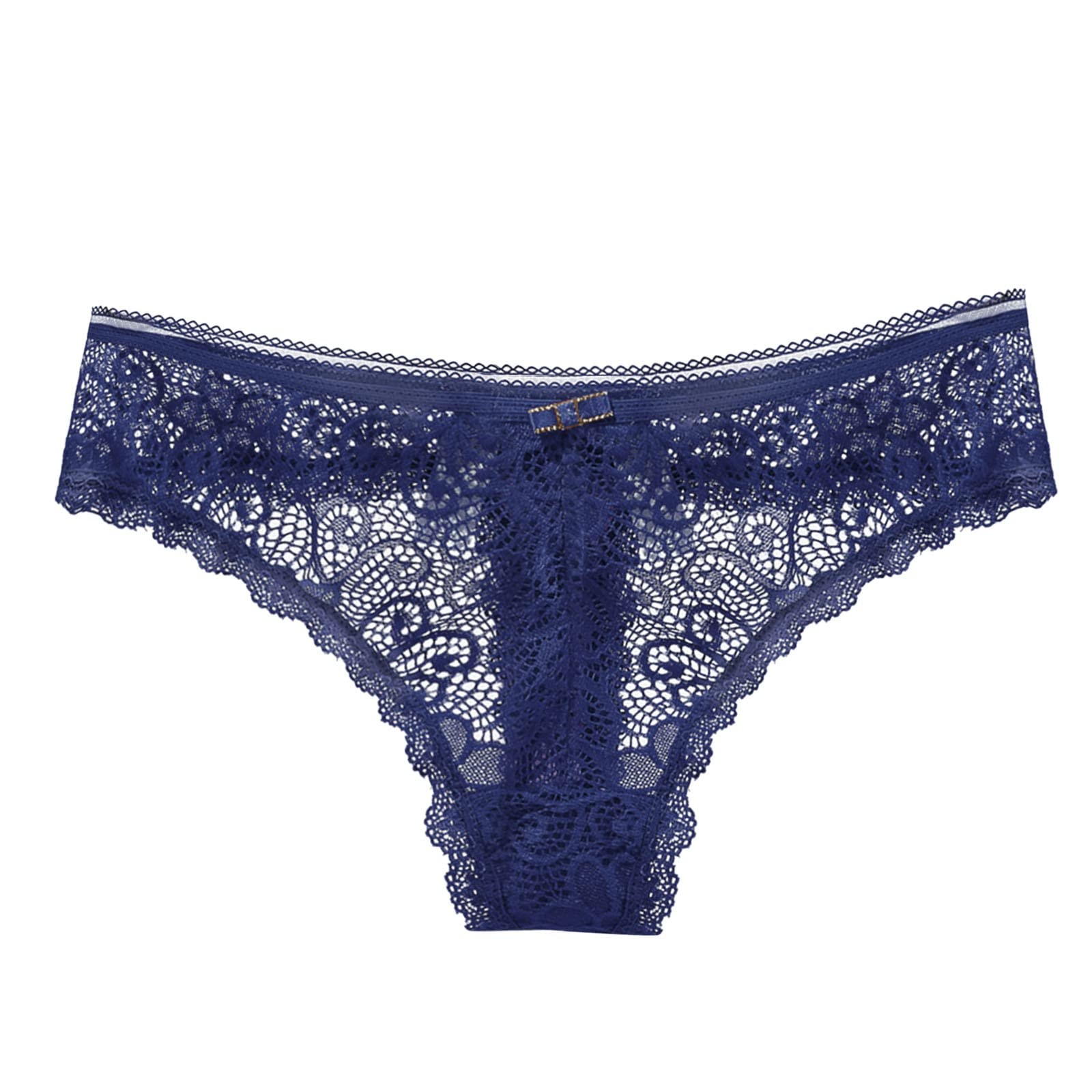 Sexy Lace Underwear for Women - Cheeky Clear Panties with Hollow Out Floral Design - Hipster Briefs & See-Through Thongs - Perfect for Date Night, Lingerie Gifts, and Sensual Occasions