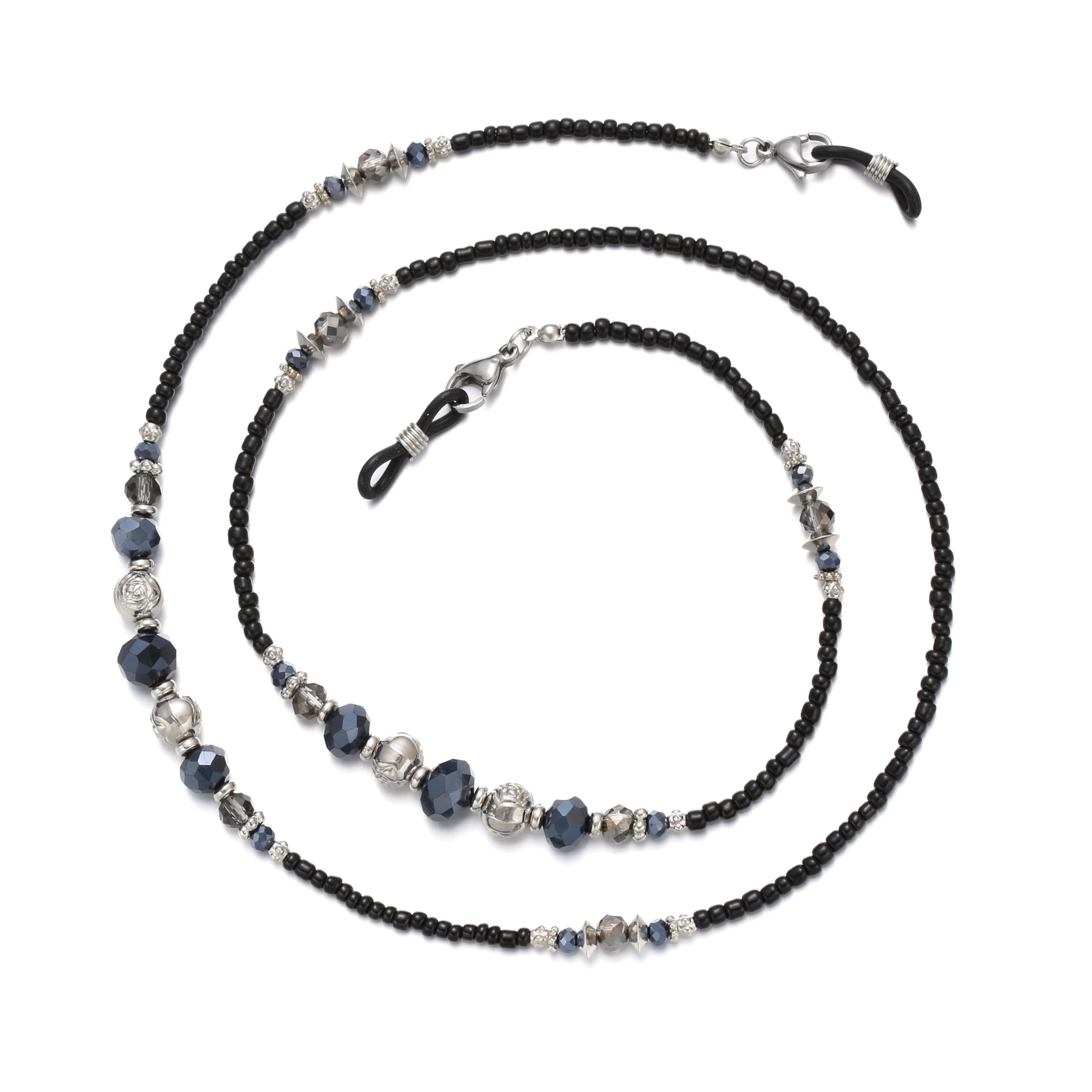 Stylish Beaded Eyeglass Chain Holder for Women & Men - Adjustable Necklace for Glasses & Sunglasses - Perfect for Reading, Driving, and Outdoor Activities