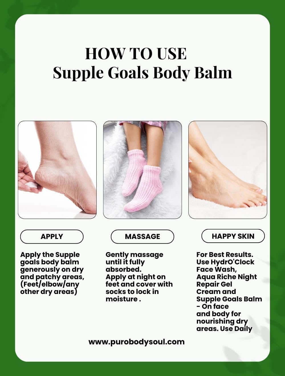 Puro Body & Soul Sandalwood Body Balm for Dry Skin & Cracked Heels - Moisturizing Healing Treatment, 40g Jar - Perfect for Nighttime Skincare & Foot Care Routine