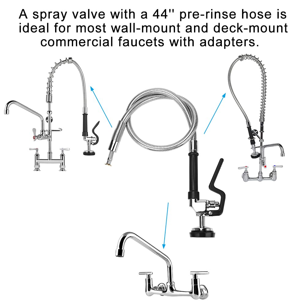 TCEUMIK Commercial Sink Sprayer with 45