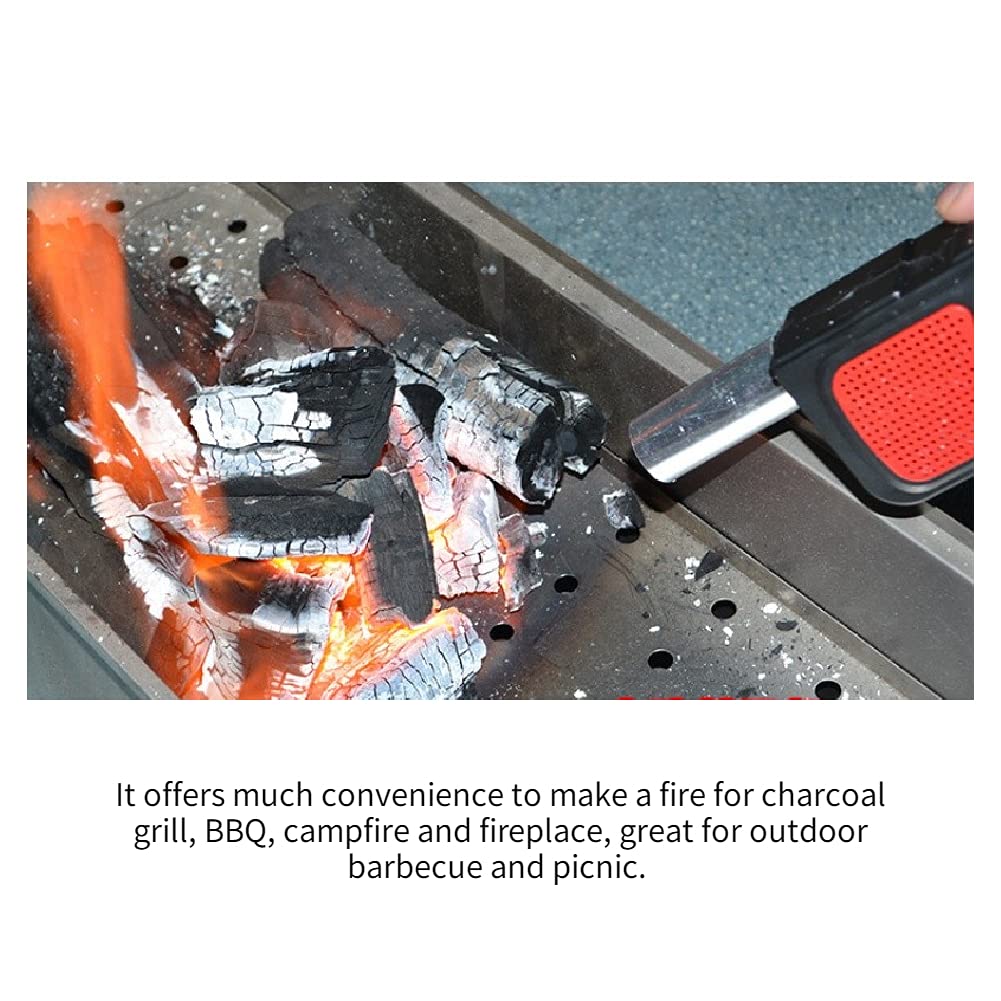 Portable Handheld Fire Blower - Electric BBQ Fan for Faster & Easier Outdoor Cooking | Perfect for Camping, Picnics, Grilling & Backyard Barbecues | Quickly Ignites Charcoal & Enhances Flames
