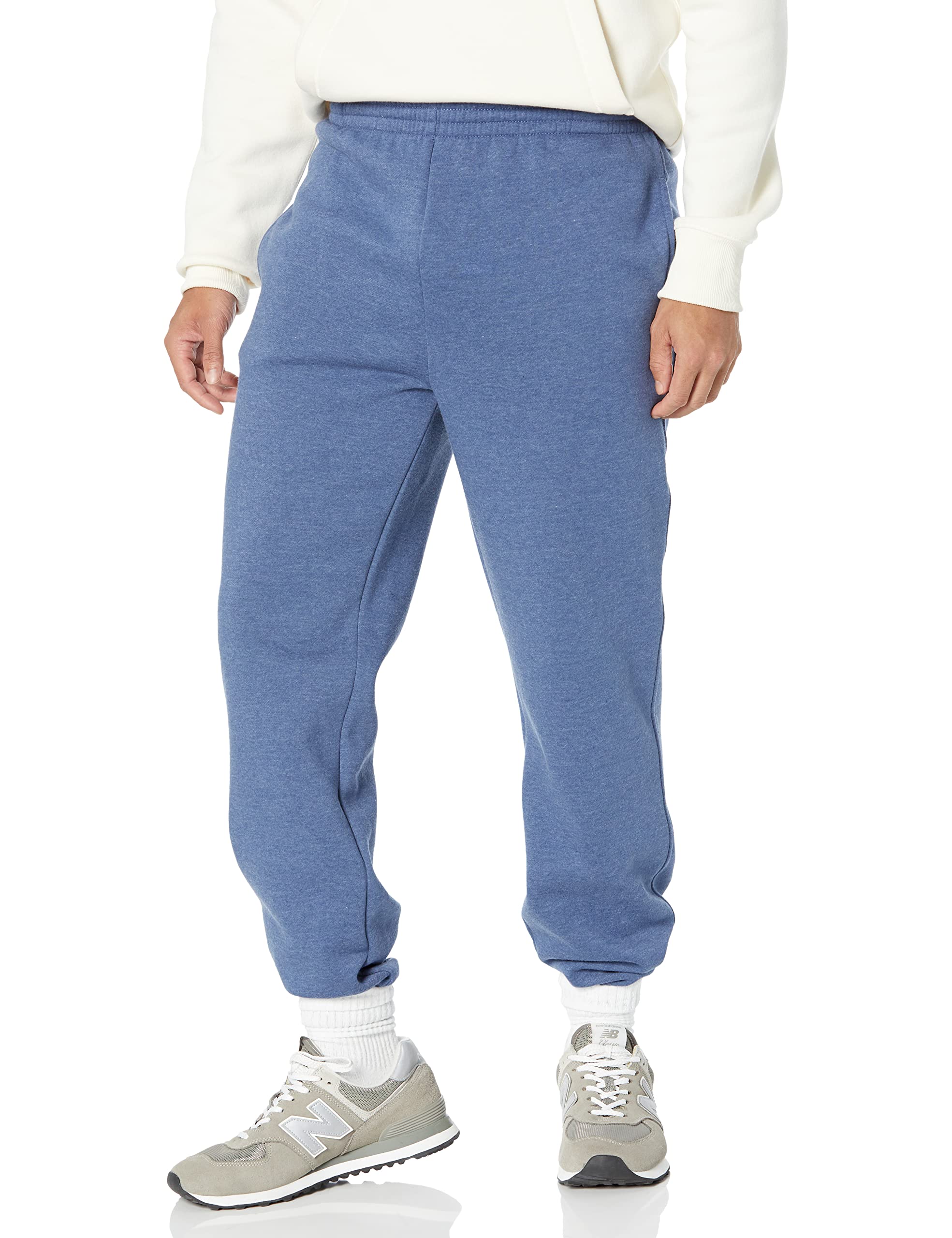 Amazon Essentials Men's Fleece Sweatpants with Closed Bottom - Comfortable & Warm Casual Pants for Lounge, Workout & Relaxation (Big & Tall Sizes Available)