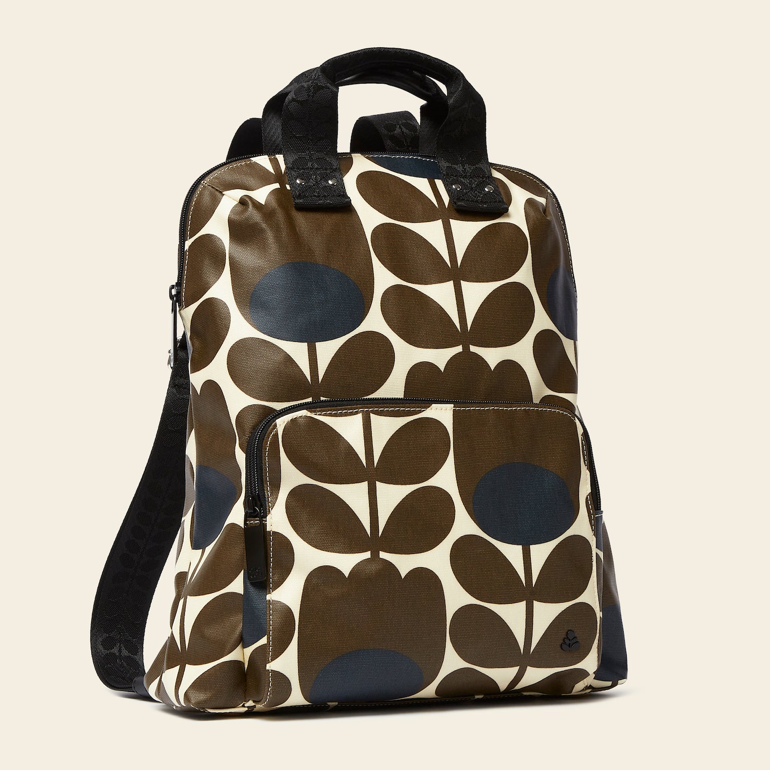 Bestie Backpack Tulip Stem Black - Stylish and Durable School Backpack for Women & Girls, Perfect for Travel, Work, and Everyday Use