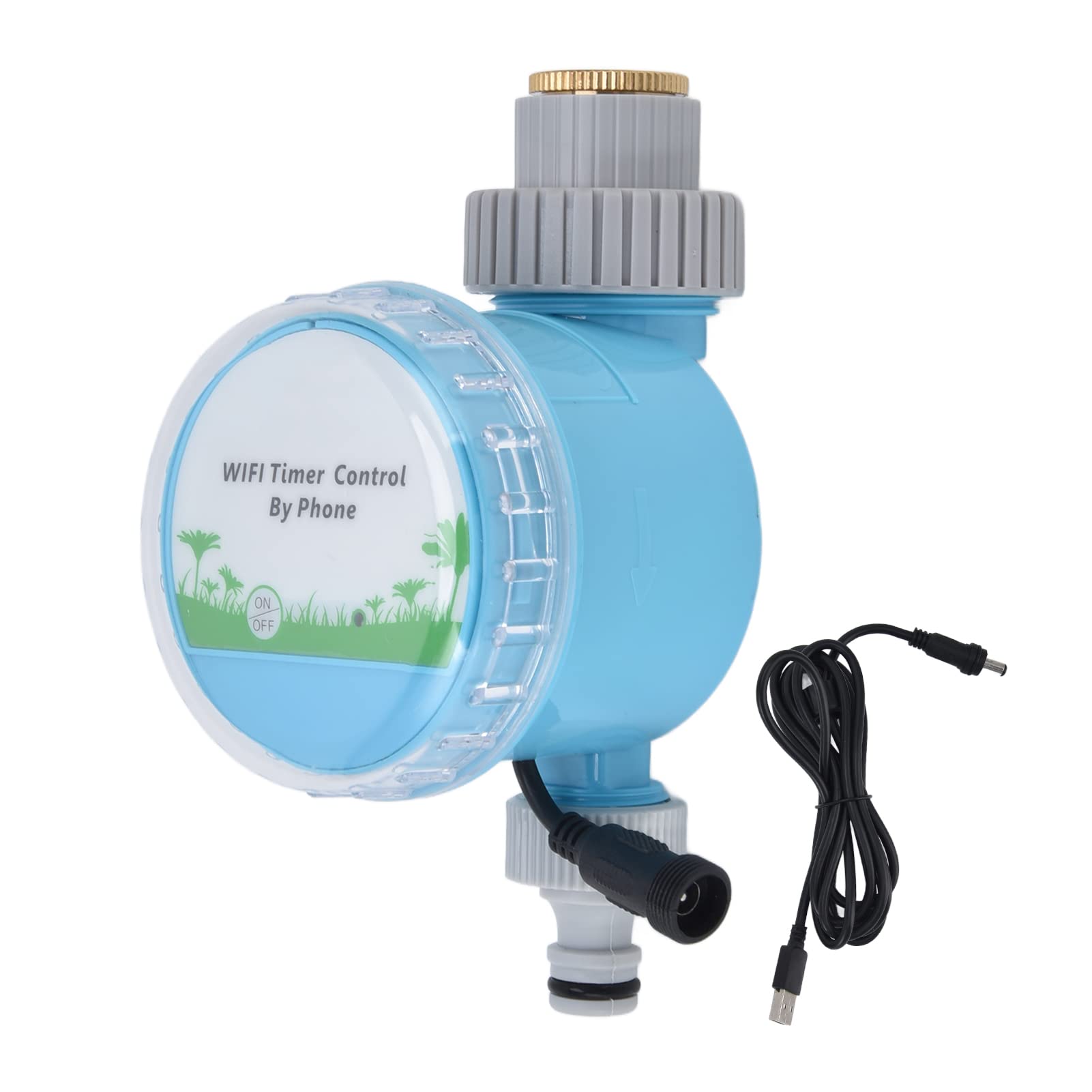 Smart WiFi Bluetooth Irrigation Timer - 2-in-1 USB Remote Control Water Timer for Garden, Lawn, Patio & Farm | Automatic Plant Watering System for Vacation Homes & Smart Gardening