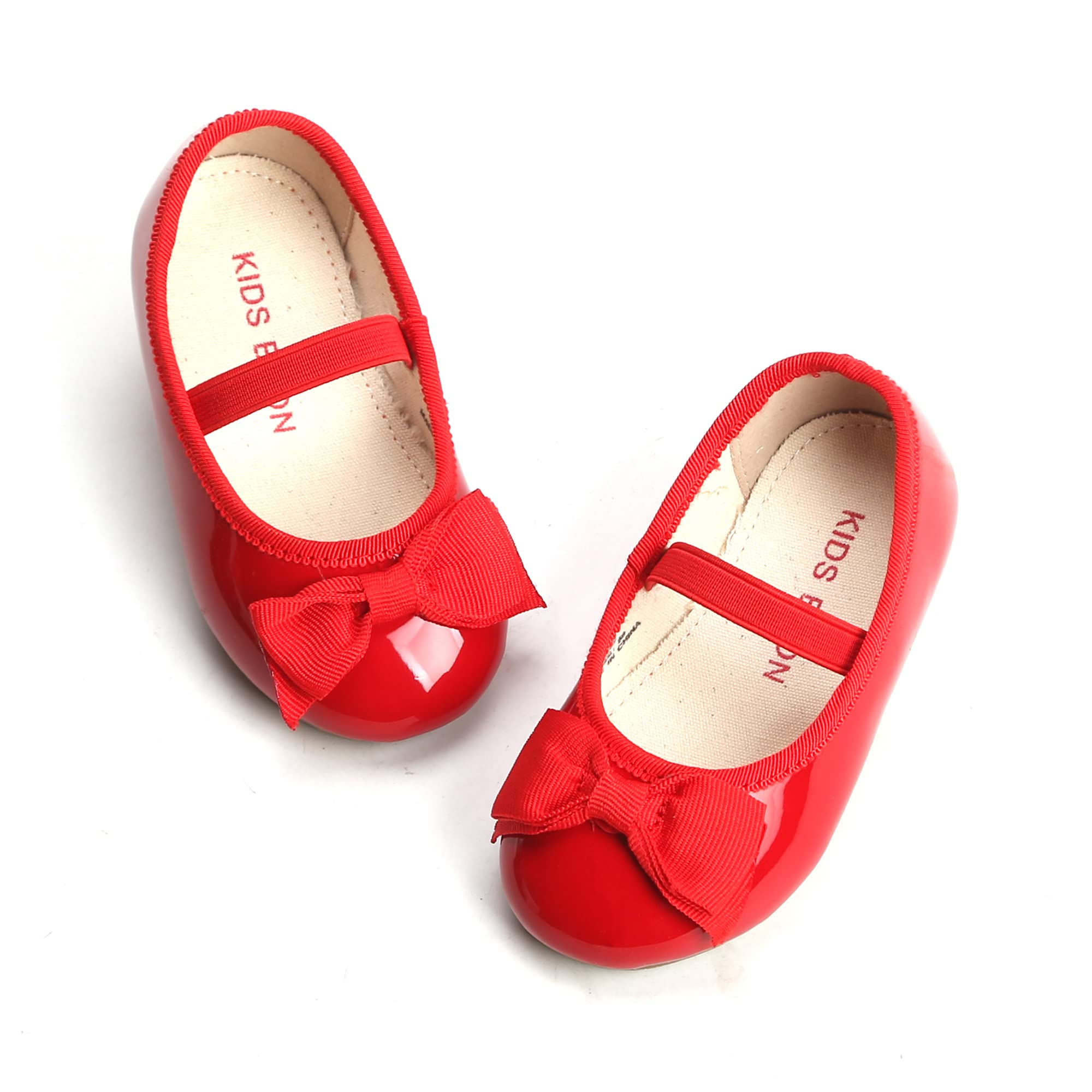 THEE BRON Girls Ballet Flats - Toddler Dress Shoes for Wedding, Party & Special Occasions - Comfortable Leather Mary Janes for Infants & Toddlers (Perfect for Flower Girls, Birthday Parties & Formal Events)