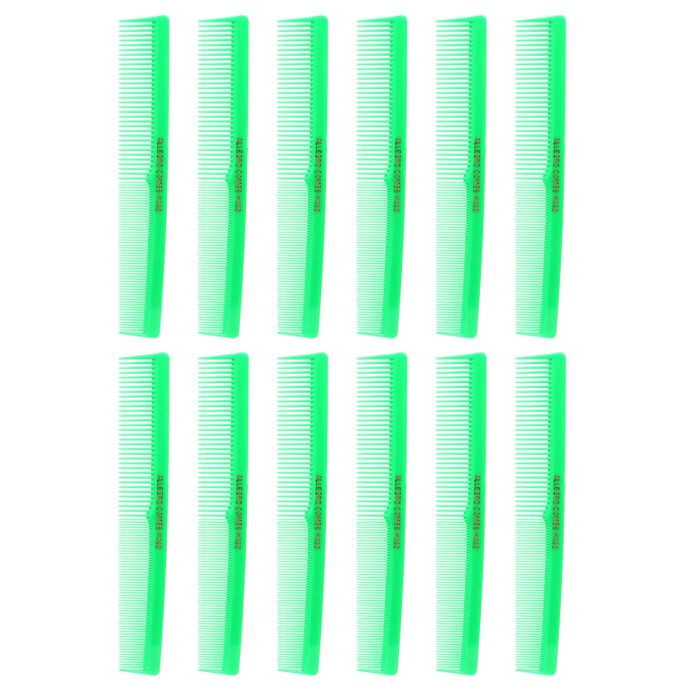 Professional 12-Piece Allegro Barber Comb Set for Hair Cutting & Styling - Perfect for Salons, Home Grooming & DIY Hairstyles