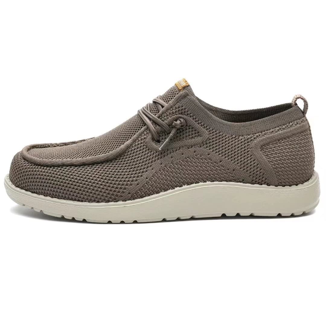 TAZERO Men's Wide Slip-On Loafers - Comfortable Boat Shoes with Arch Support for Plantar Fasciitis | Casual Wide Width Shoes for Men | Perfect for Work, Travel & Everyday Wear