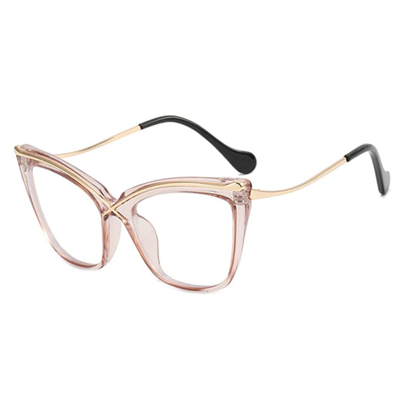 Kelsey Oversized Transparent Glasses Frame - Trendy Clear Eyewear for Women & Men | Perfect for Reading, Fashion Accessories & UV Protection
