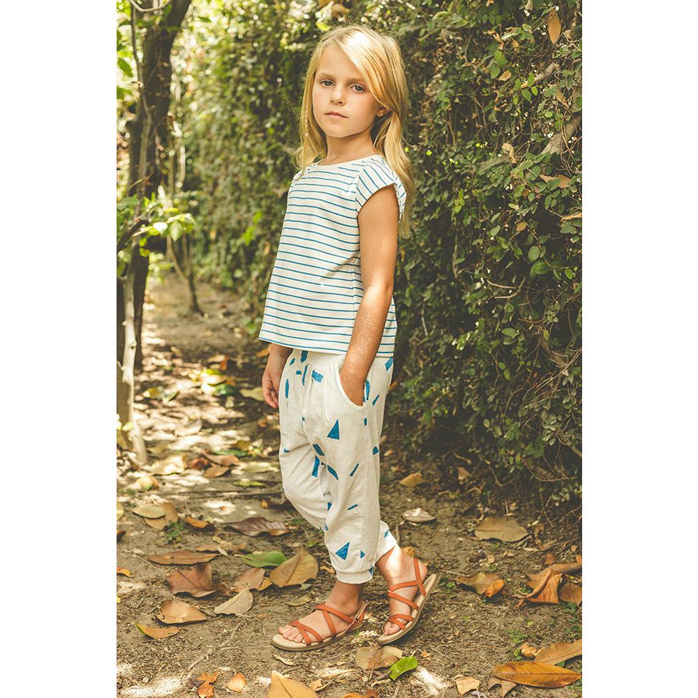 Sumi Party Pant - Women's White High Waisted Wide Leg Pants with Pool Print | Perfect for Summer Beach Vacations, Pool Parties & Casual Outings