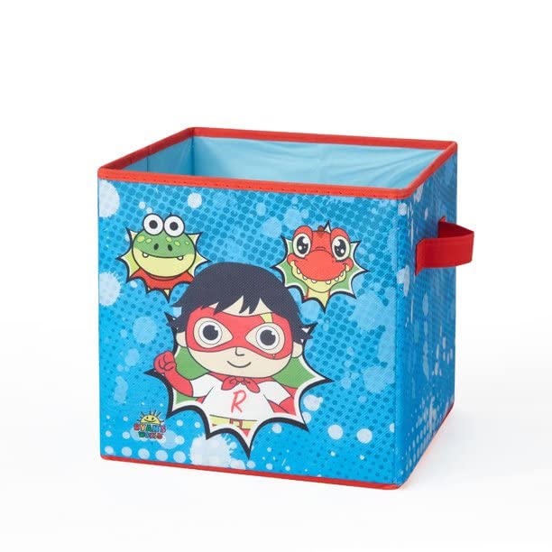 Ryan’s World Collapsible Pop Up Hamper with 2-Pack Storage Cubes - Foldable Laundry Basket & Organizer for Kids Room, Playroom, and Travel