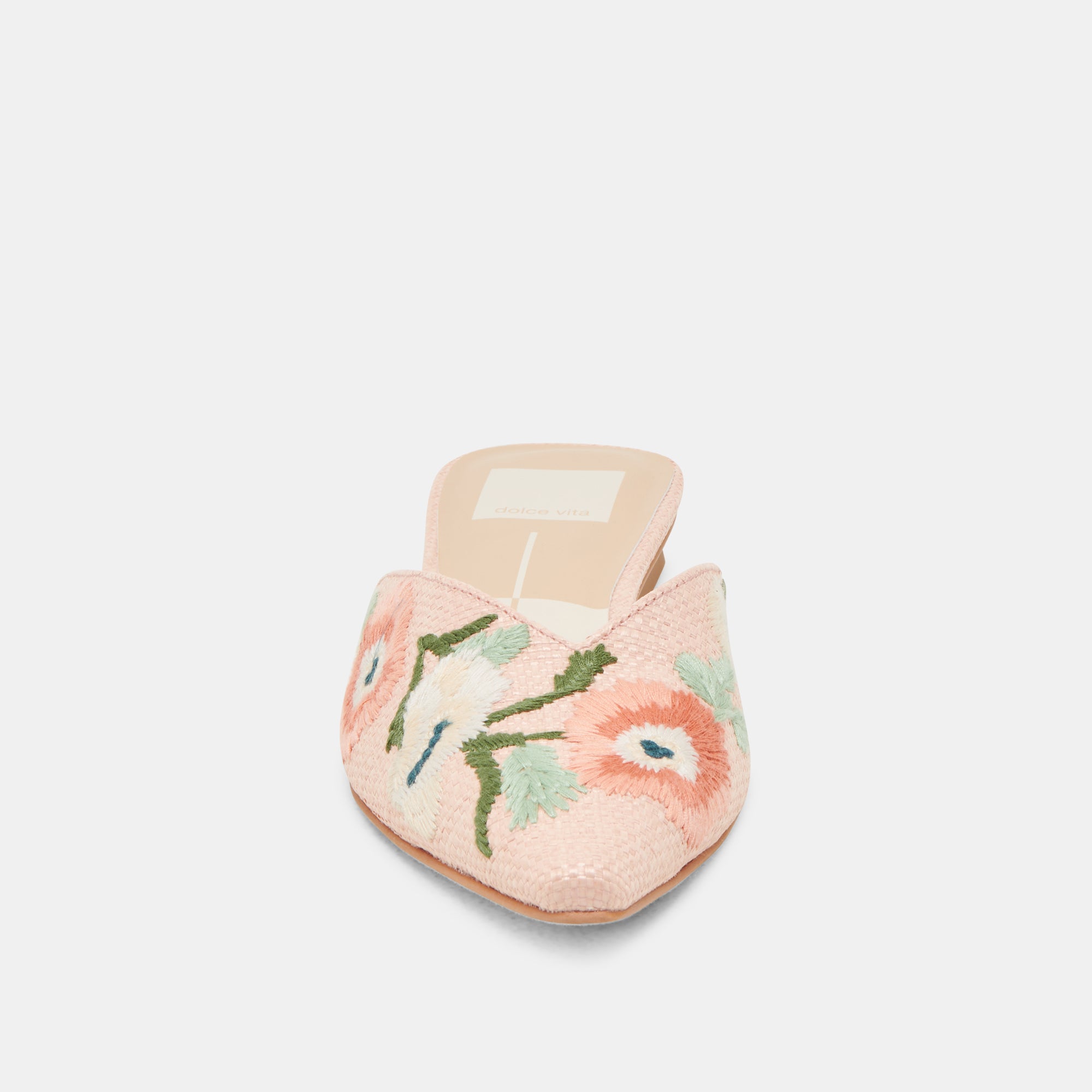 ELM FLATS PINK FLORAL RAFFIA Women's Sandals - Comfortable Summer Beach Shoes for Women - Perfect for Vacation, Wedding, and Outdoor Activities