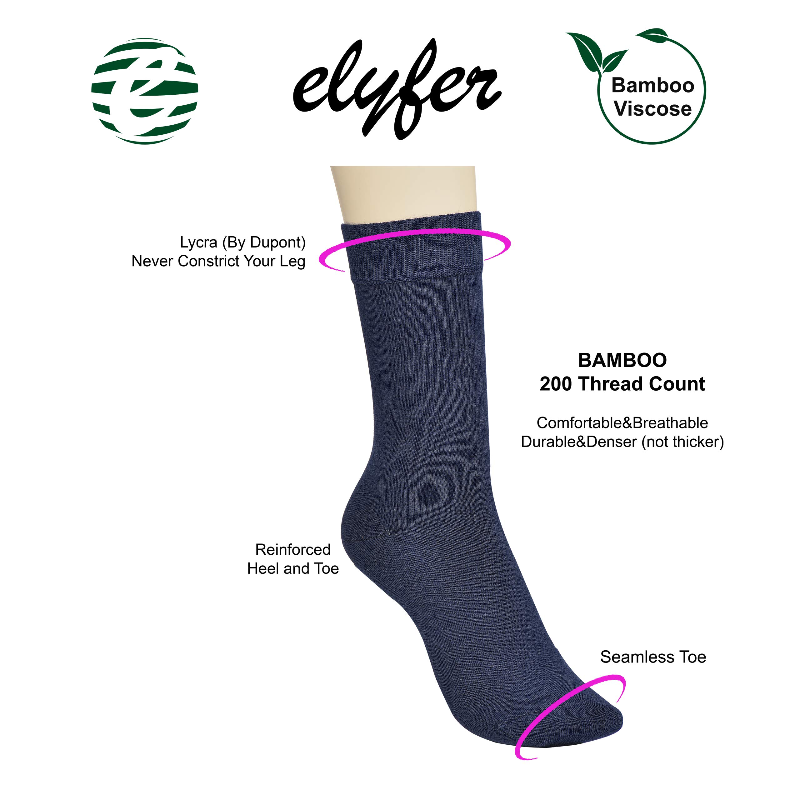 Women's Thin Rayon Seamless Dress Socks - Comfortable & Breathable Toe Socks for Work, Office & Formal Occasions - Includes Elegant Gift Box