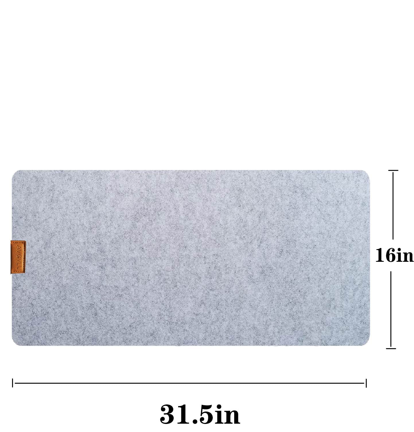 Premium Large Felt Desk Mat - Non-Slip Office Desk Pad for PC, Laptop & Gaming - 31.5