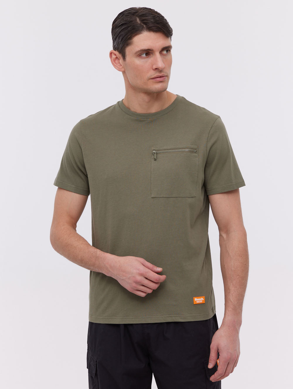 Hapsi Men's Casual Pocket T-Shirt - Comfortable Cotton Crew Neck Tee for Everyday Wear, Work, and Outdoor Activities