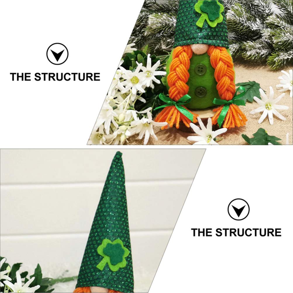 St. Patrick's Day Gnome Doll - Party & Desktop Decor for Home & Office
