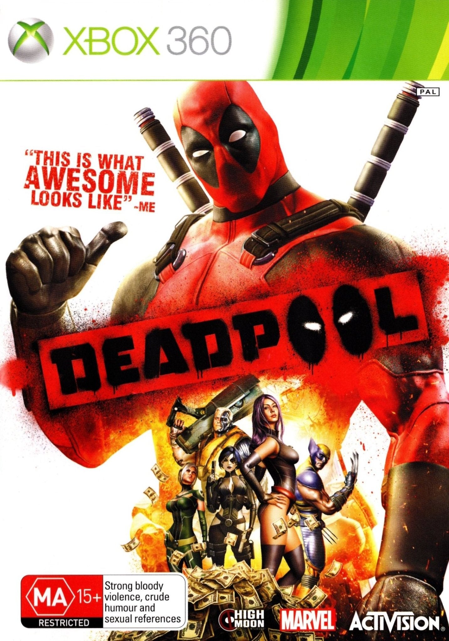 Deadpool Xbox 360 Game - PAL Version | Action-Adventure Superhero Video Game for Xbox 360 | Perfect for Marvel Fans & Comic Book Lovers | Great for Gaming Nights & Superhero-Themed Parties