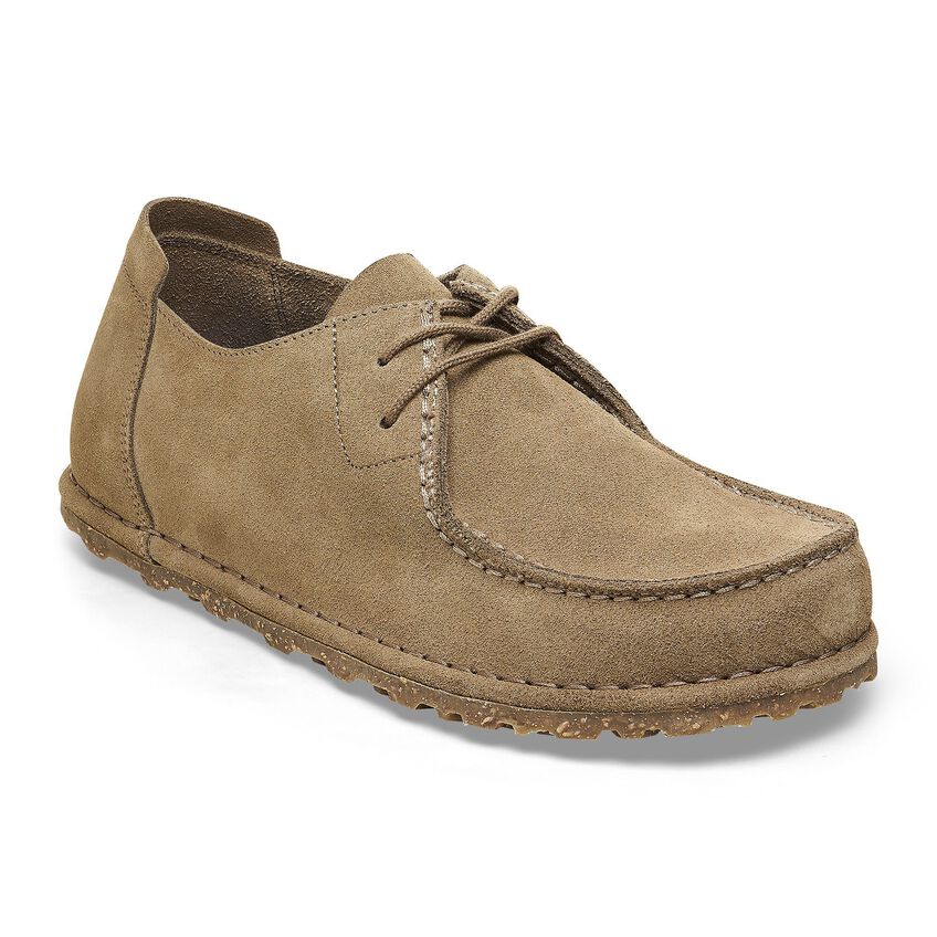 Birkenstock Men's Utti Lace-Up Suede Leather Casual Shoes - Comfortable & Stylish Footwear for Walking, Work, and Everyday Wear