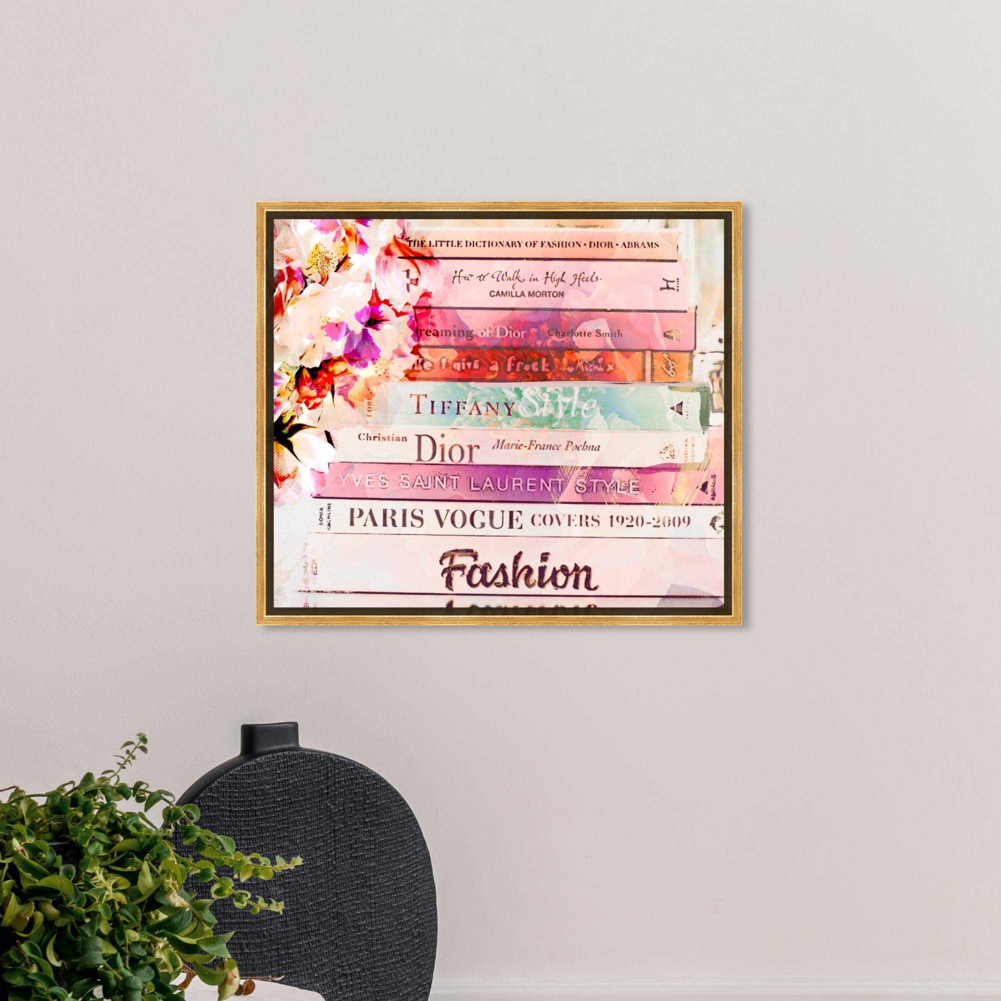 Romantica Spring Pink Framed Wall Art Canvas Print - 24x20 Inches - Fashion & Glam Home Décor by Oliver Gal Artist Co. - Perfect for Living Room, Bedroom & Office Decor