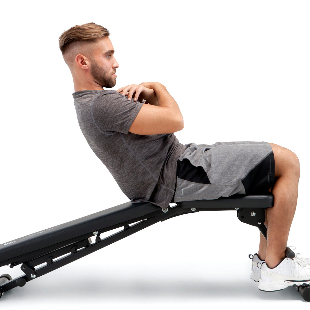 Adjustable Weight Bench for Home Gym - 6-Position Incline/Decline Workout Bench with Leg Holders | Perfect for Strength Training, Dumbbell Exercises & Full-Body Workouts - Circuit Fitness AMZ 617BN