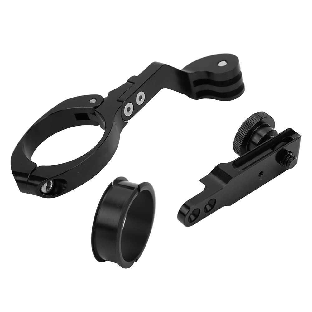 Lightweight Black Sports Camera Bike Mount for Motorcycle & Cycling - Durable Outdoor Action Camera Bracket for GoPro, Cycling Videos & Adventure Shoots