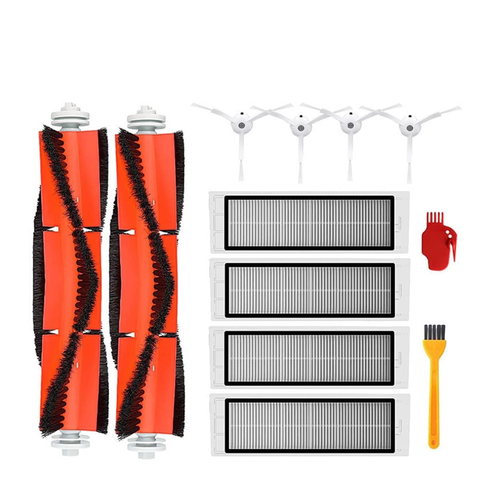 **Xiaomi Mi 1/1S & Roborock S5/S50/Max Vacuum Cleaner Replacement Parts - HEPA Filter, Side Brush, Main Brush (12pcs) - Compatible with Mijia Robot Vacuum Cleaners for Home & Kitchen Cleaning**
