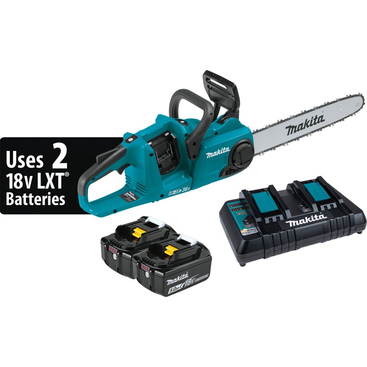 36V (18V X2) LXT® Brushless Cordless 16-Inch Chain Saw - Powerful Electric Chainsaw for Wood Cutting, Tree Trimming & Yard Maintenance