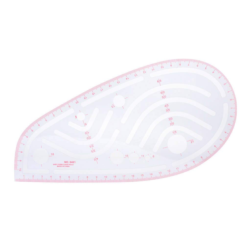 **French Curve Sewing Ruler - Armhole & Sleeve Measuring Tool for Dressmaking, Tailoring & Pattern Making | Metric Scale | Perfect for Costume Design & Patchwork Projects**    *(Use for precise armhole shaping, sleeve drafting, and professional garment construction in fashion design, DIY sewing, and quilting.)*