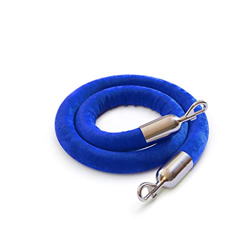 Blue Rope With Polished Stainless Steel Snap Ends