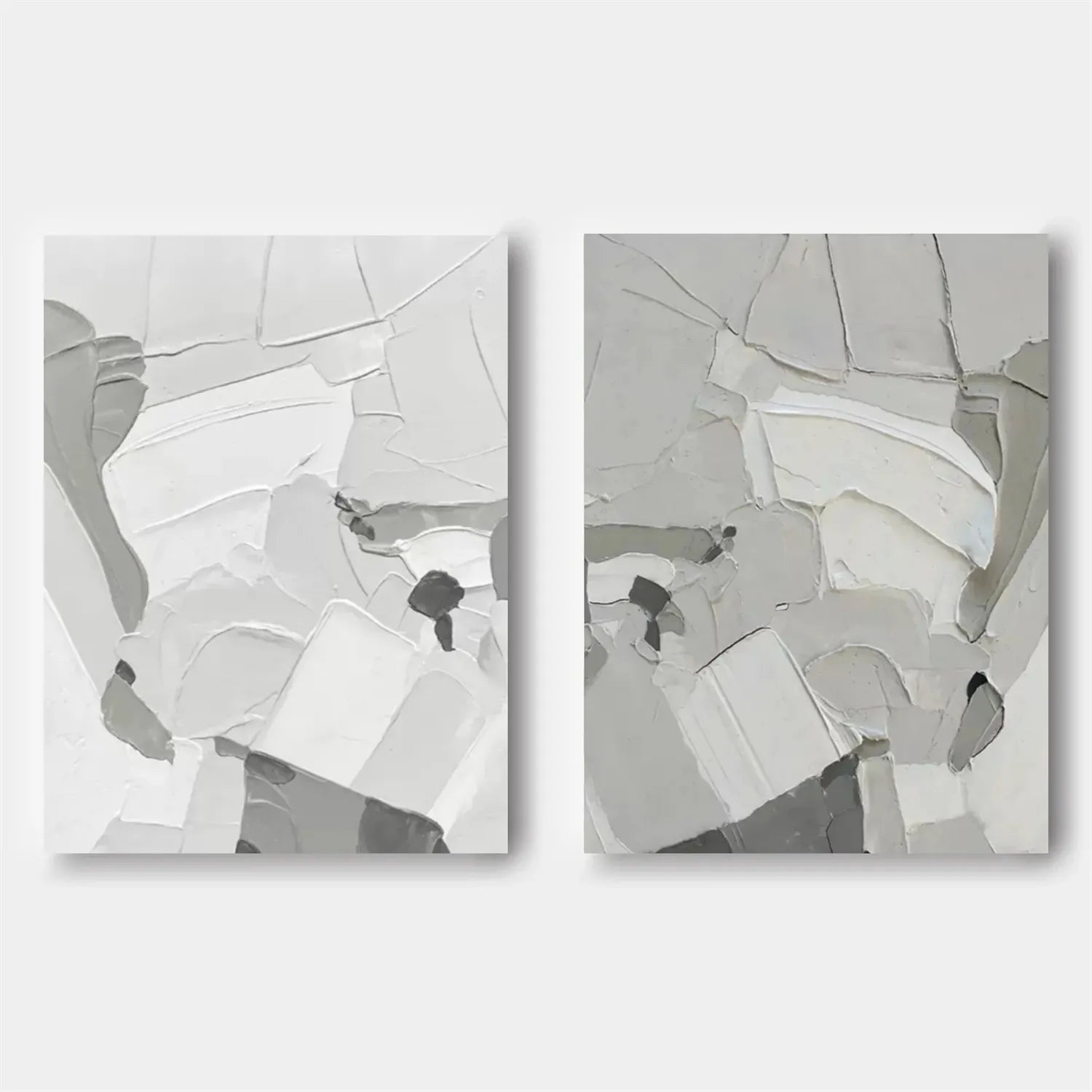 Abstract Painting Set of 2 - Modern Wall Art for Living Room & Bedroom Decor | #AB155 | Handmade Canvas Artwork for Home & Office