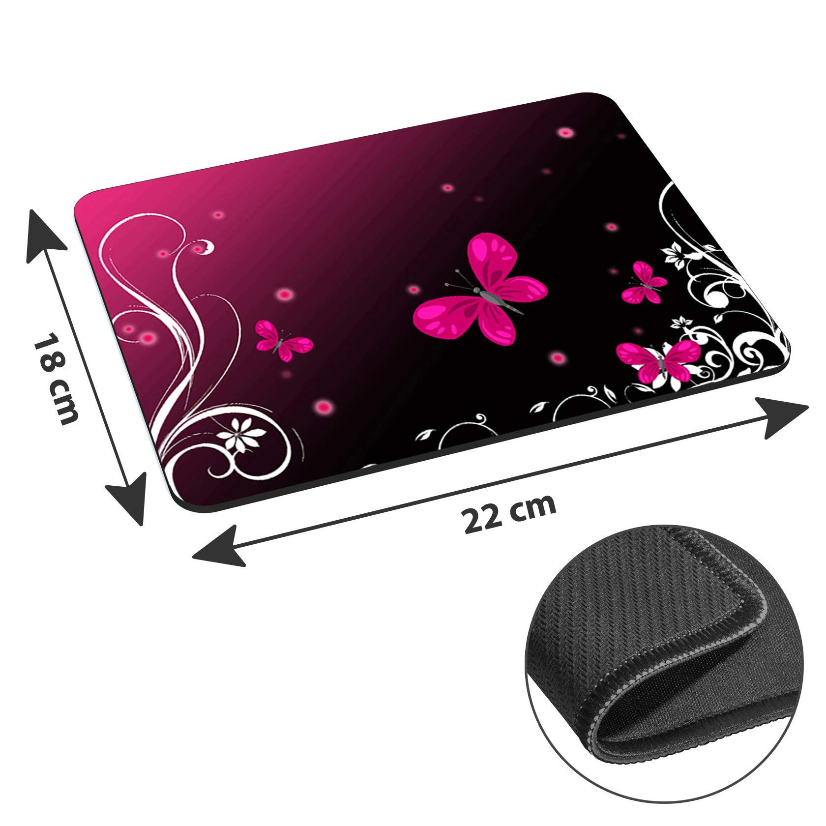 Stylish Hard Case Laptop Bag for 13.3 Inch Laptops (Vertical) - Compatible with Butterfly 13.3 Inch Laptops + Includes Free Mouse & Mouse Pad - Perfect for Work, Travel, and School