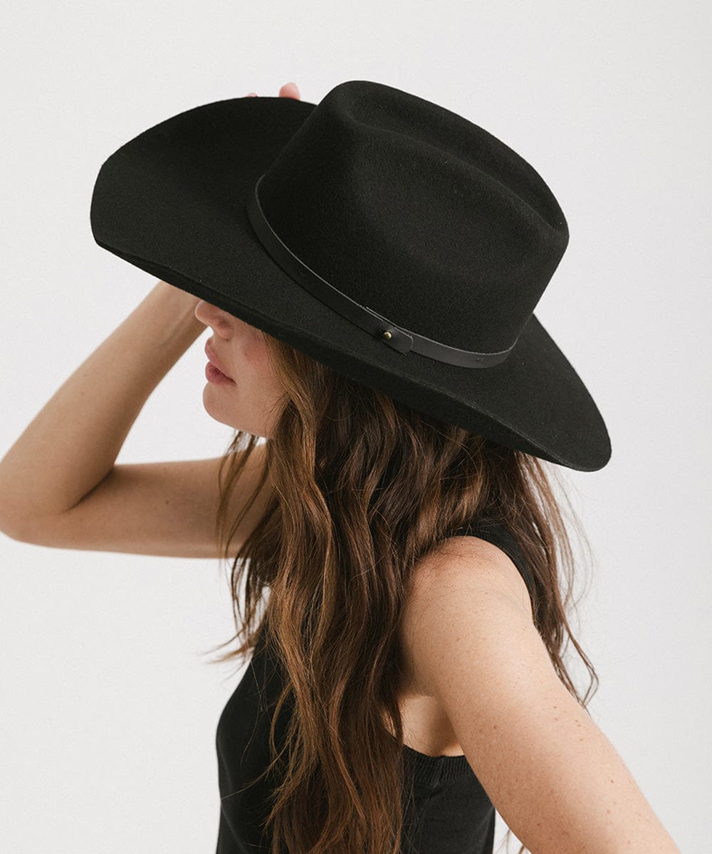 Shane Cowboy Hat for Men & Women - Western Style Leather Cowboy Hat - Sun Protection & Fashion Accessory - Perfect for Rodeo, Country Music Festivals & Outdoor Adventures