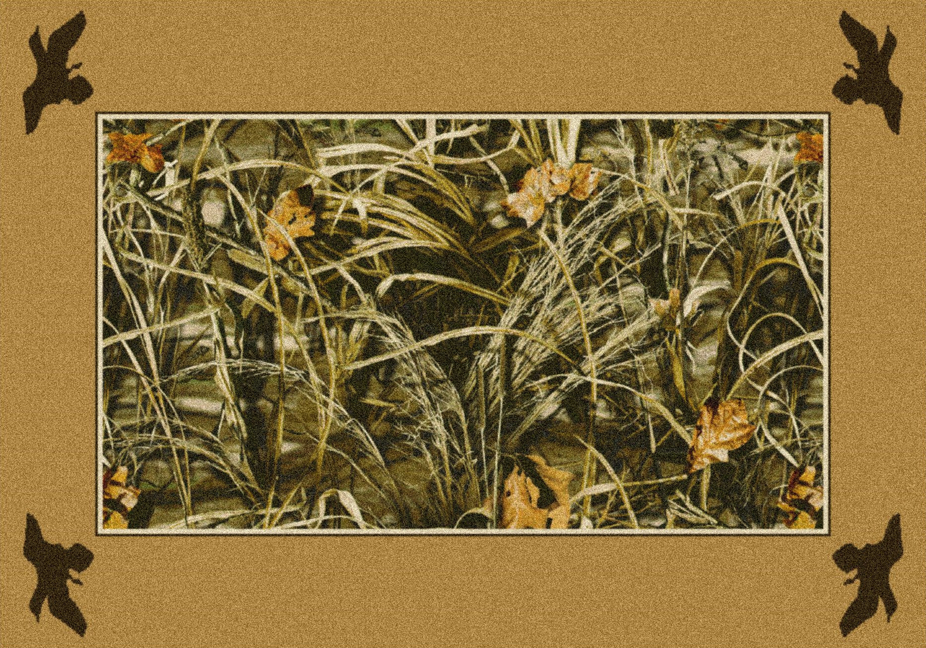 Realtree Max 4 Camo Solid Border Novelty Rug - 3'10