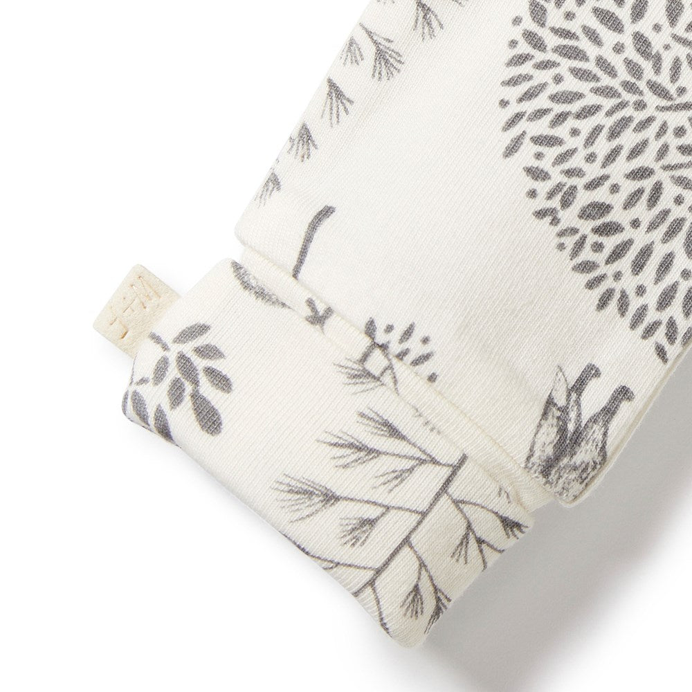 Organic Cotton Woodland Mittens for Women & Men - Warm Winter Gloves for Outdoor Activities, Hiking, and Snow Sports