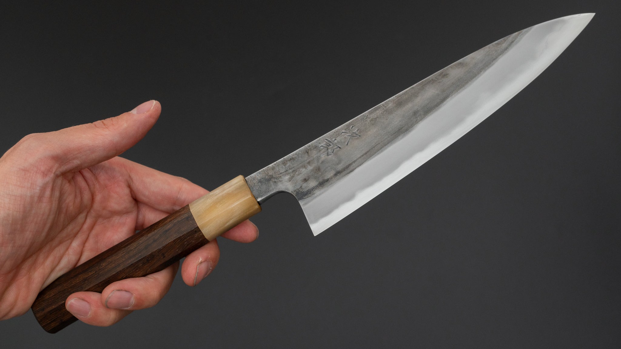 Jiro Tsuchime Wa Petty Knife 180mm - Handcrafted Japanese Kitchen Knife with Taihei Tagayasan Handle (#636) - Perfect for Sushi, Vegetables & Precision Cutting